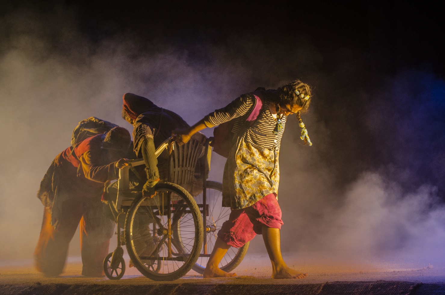 Camino a la escuela.Campi Qui Pugui